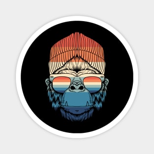 Retro Techno Monkey Magnet